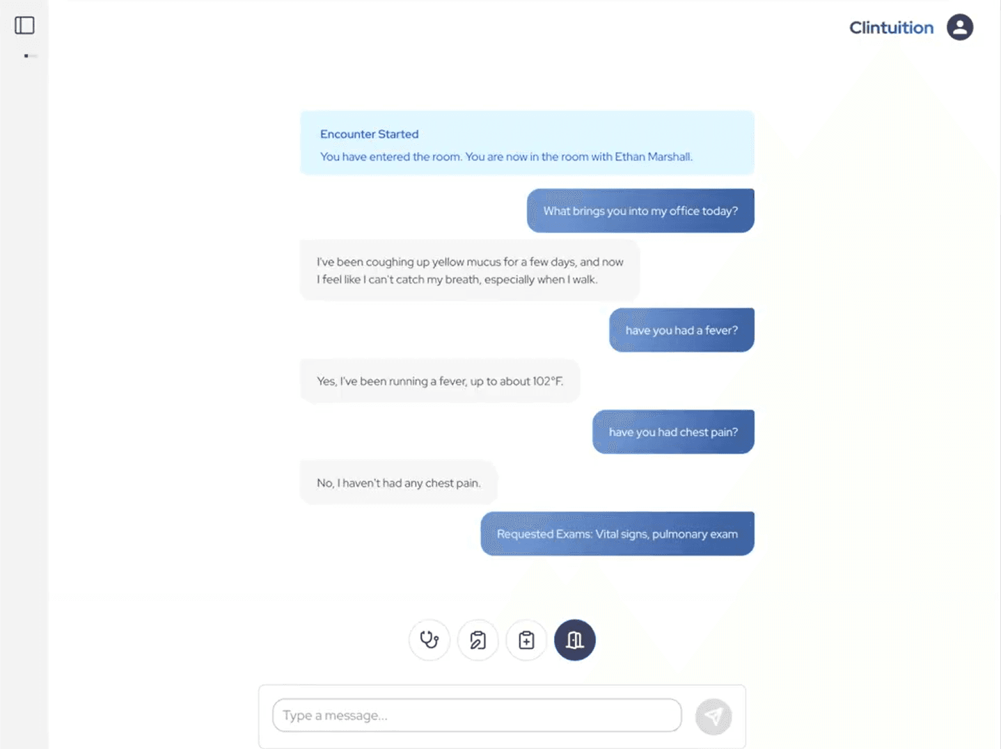 AI patient encounter conversation